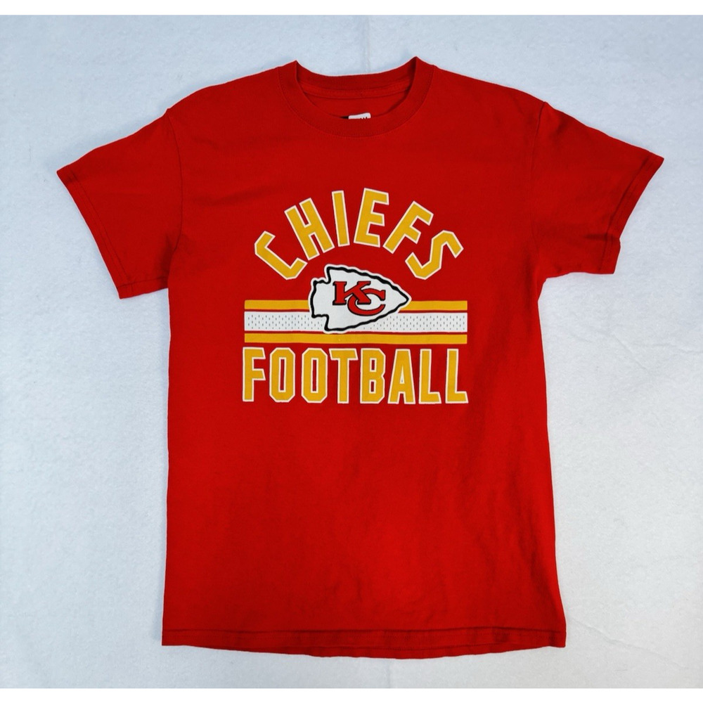 KANSAS CITY CHIEFS Short Sleeve Shirt Official NFL Football Mens Size Small